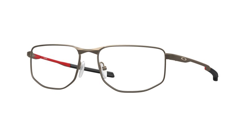 Oakley OX3012 301202 แว่นสายตาทรงสี่เหลี่ยม Addams กรอบโลหะ Pewter ผิวด้านสำหรับผู้ชาย