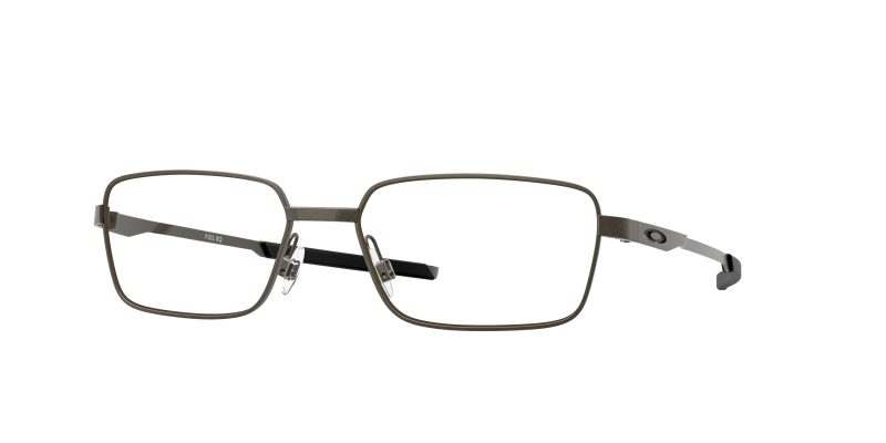Oakley OX3036 303604 แว่นสายตาทรงสี่เหลี่ยม Foil RQ กรอบโลหะ Satin Lead ผิวด้านสำหรับผู้ชาย