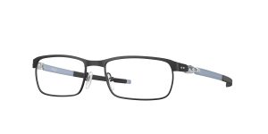 Oakley OX3184 318414 แว่นสายตาหน้ากรอบสีดำแบบผง ขาแว่นMatte Stonewash สำหรับผู้ชาย