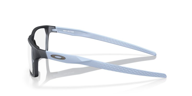 แว่นสายตา Oakley OX8032 803208 มุมข้าง หน้ากรอบเหล็กสีน้ำเงินด้าน ขาแว่นMatte Stonewash