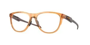 Oakley OX8056F-05 แว่นสายตาหน้ากรอบPolished Transparent Ginger ขาแว่นสีทองแดงเมทัลลิก สำหรับผู้ชาย