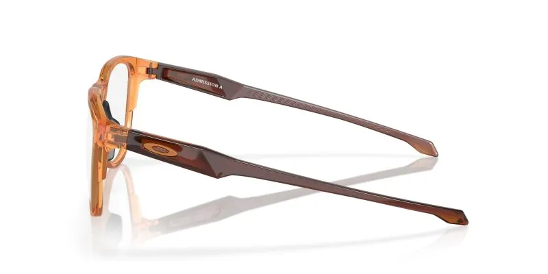 แว่นสายตา Oakley OX8056F-05 มุมข้าง หน้ากรอบPolished Transparent Ginger ขาแว่นสีทองแดงเมทัลลิก