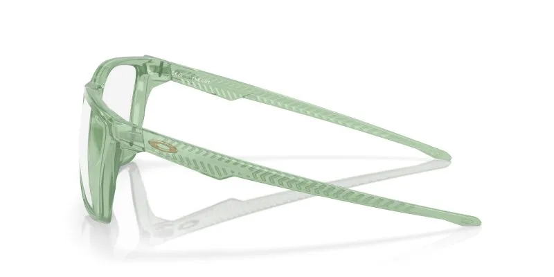 แว่นสายตา Oakley OX8058-05 มุมข้าง สีหยกโปร่งใสแบบขัดเงา