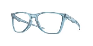 Oakley OX8058 805806 แว่นสายตาหน้ากรอบสีสโตนวอชเงาโปร่งใส ขาแว่นสีหินขัดโปร่งใสขัดเงา สำหรับผู้ชาย