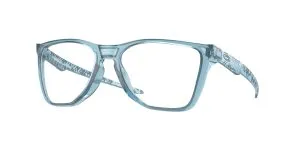Oakley OX8058-06 แว่นสายตาหน้ากรอบสีสโตนวอชเงาโปร่งใส ขาแว่นสีหินขัดโปร่งใสขัดเงา สำหรับผู้ชาย