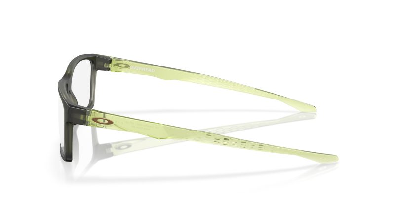 แว่นสายตา Oakley OX8060 806008 มุมข้าง หน้ากรอบMatte Olive Ink ขาแว่นสีเฟิร์นโปร่งใสขัดเงา