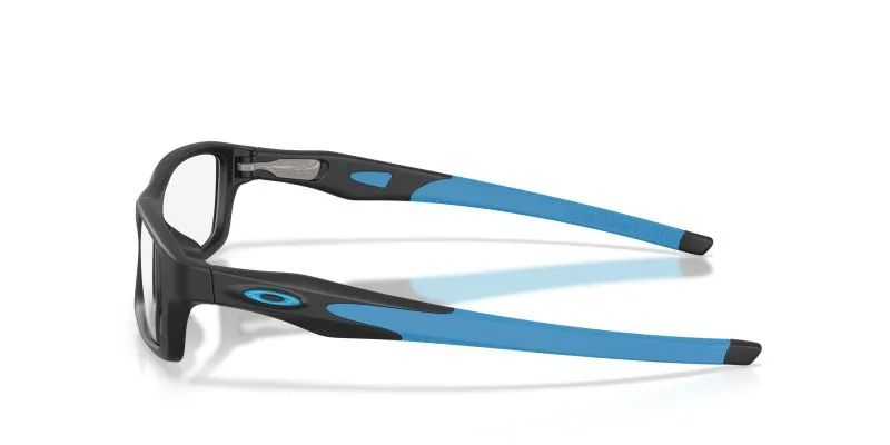 แว่นสายตา Oakley OX8118-01 มุมข้าง O Matter ดำด้านขาฟ้าคราม Low Bridge Fit