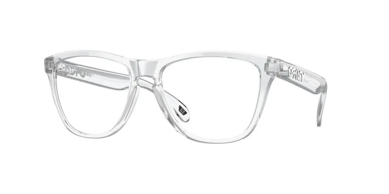 Oakley OX8137A-02 แว่นสายตา Frogskins RX A ใสขัดเงา Polished Clear สำหรับผู้ชาย Oakley OX8137A-02 แว่นสายตา Frogskins RX A ใสขัดเงา Polished Clear สำหรับผู้ชาย