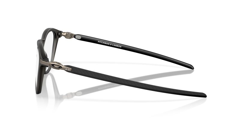 แว่นสายตา Oakley OX8149 814902 มุมข้าง หน้ากรอบSatin Grey Smoke ขาแว่นคาร์บอนดำ
