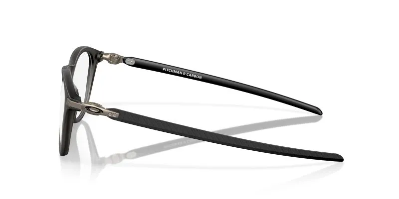 แว่นสายตา Oakley OX8149-02 มุมข้าง หน้ากรอบSatin Grey Smoke ขาแว่นคาร์บอนดำ