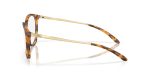 แว่นสายตา Oakley OX8150 815007 มุมข้าง หน้ากรอบสีเต่าจินเจอร์ด้าน ขาแว่นSatin Light Gold