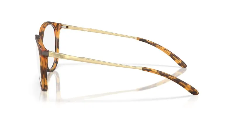 แว่นสายตา Oakley OX8150-07 มุมข้าง หน้ากรอบสีเต่าจินเจอร์ด้าน ขาแว่นSatin Light Gold