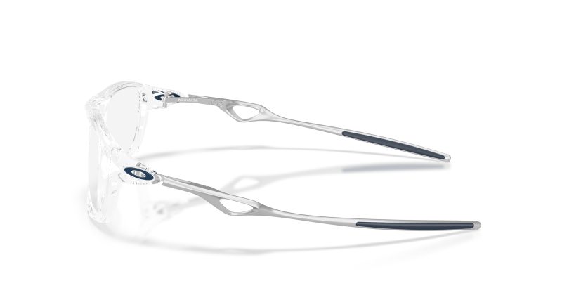 แว่นสายตา Oakley OX8203 820303 มุมข้าง หน้ากรอบPolished Clear ขาแว่นSatin Chrome