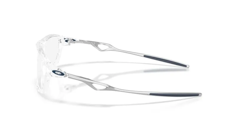แว่นสายตา Oakley OX8203-03 มุมข้าง หน้ากรอบPolished Clear ขาแว่นSatin Chrome