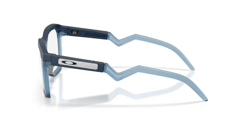 แว่นสายตา Oakley OX8208-05 มุมข้าง ขาแว่น Crystal สีน้ำเงินโปร่งใส