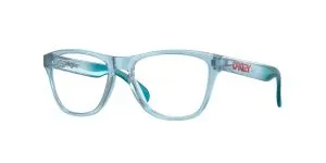 Oakley OY8009-10 แว่นสายตาน้ำเงินใสขัดเงา Frogskins XS สำหรับเด็ก
