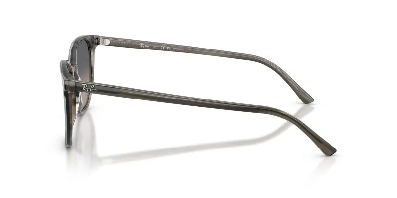 แว่นกันแดด Ray-Ban RB2197F 1438M3 มุมข้าง ลายทาง Striped Grey บนขาแว่นอะซิเตท