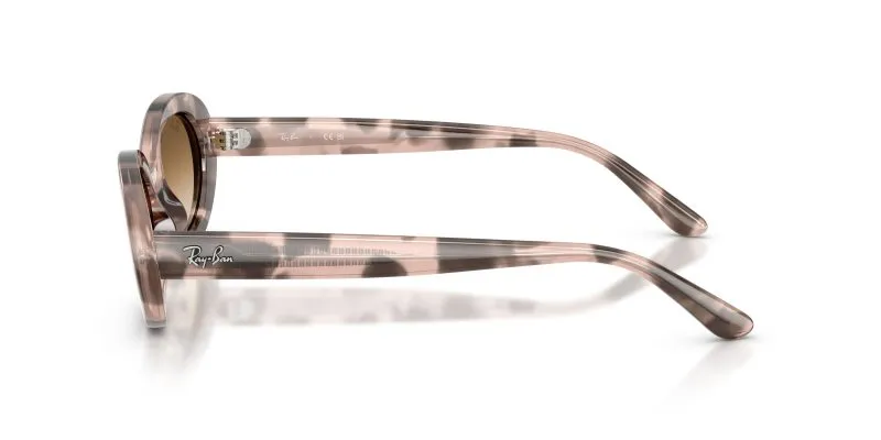 แว่นกันแดด Ray-Ban RB2223F 144951 มุมข้าง ทรงวงรีอะซิเตทขัดเงา