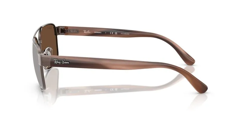 แว่นกันแดด Ray-Ban RB3751CH 9259AN มุมข้าง ขาแว่นลายเต่าฮาวานา Chromance