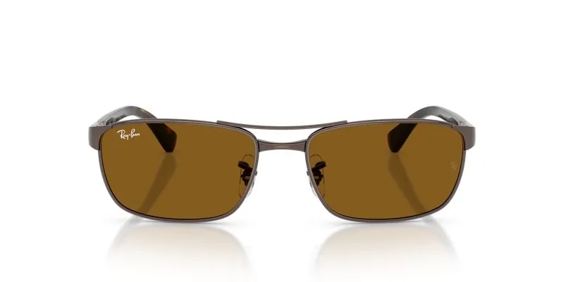 Ray-Ban RB3778 925933 แว่นกันแดดทองแดง-ฮาวานา ทรงเรขาคณิต ด้านหน้า