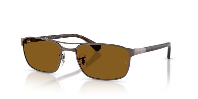 Ray-Ban RB3778 925933 มุมเอียง 3/4 เลนส์น้ำตาล Base 6