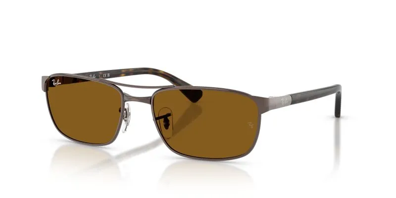 Ray-Ban RB3778 925933 มุมเอียง 3/4 เลนส์น้ำตาล Base 6