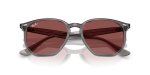 Rayban Sun RB4306 687375 Opal Grey Dark Violet Rayban RB4306 687375 close-up ด้านหน้า