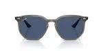 Ray-Ban RB4306 687380 ด้านหน้า แว่นกันแดดเทาโอปอลเลนส์น้ำเงินเข้ม