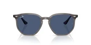 Ray-Ban RB4306 687380 ด้านหน้า แว่นกันแดดเทาโอปอลเลนส์น้ำเงินเข้ม