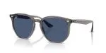 Ray-Ban RB4306 687380 มุมเอียง 3/4 เห็นทรงเรขาคณิตและคาน Key bridge