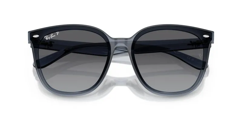Ray-Ban RB4423D 6592T3 close-up ด้านหน้า เห็นรายละเอียดเลนส์โพลาไรซ์ไล่ระดับ