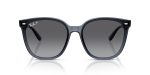 Ray-Ban RB4423D 6592T3 ด้านหน้า แว่นกันแดดสีน้ำเงินเข้มโปร่งใสเลนส์ไล่ระดับสีเทา
