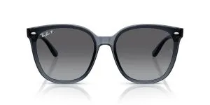 Ray-Ban RB4423D 6592T3 ด้านหน้า แว่นกันแดดสีน้ำเงินเข้มโปร่งใสเลนส์ไล่ระดับสีเทา