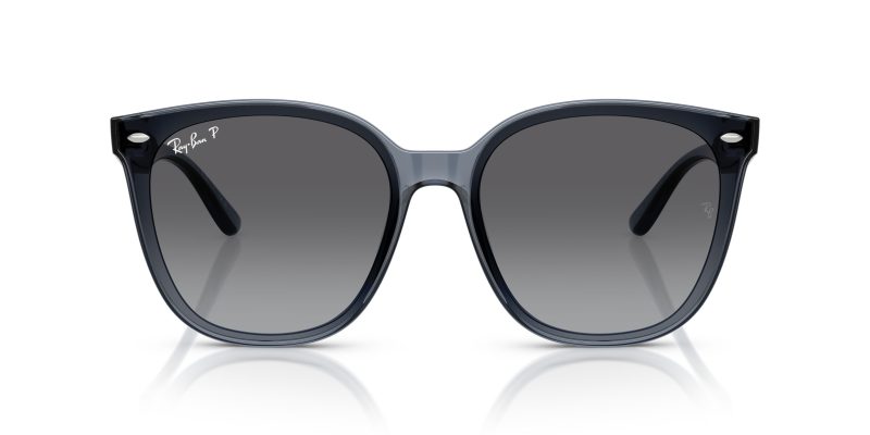 Ray-Ban RB4423D 6592T3 ด้านหน้า แว่นกันแดดสีน้ำเงินเข้มโปร่งใสเลนส์ไล่ระดับสีเทา