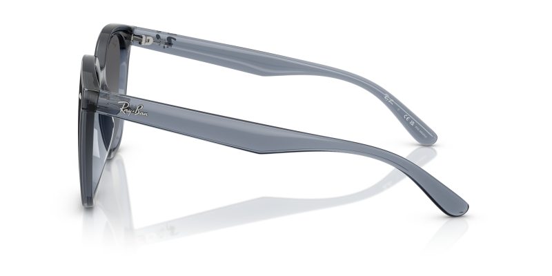 แว่นกันแดด Ray-Ban RB4423D 6592T3 มุมข้าง โชว์ขาแว่นสีน้ำเงินเข้มโปร่งใสยาว 145 มม.