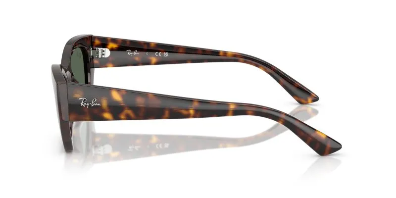 แว่นกันแดด Ray-Ban RB4430F 135971 มุมข้าง ทรงเรขาคณิต ลายฮาวานา