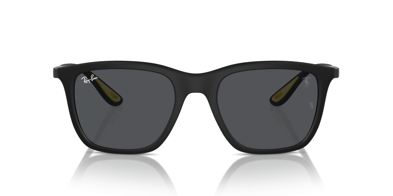 Rayban RB4433M F60287 แว่นกันแดด Scuderia Ferrari โครงไนลอนดำด้านเลนส์เทาเข้ม ทั้งสองเพศ