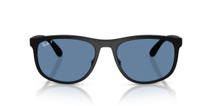 Rayban RB4468 601S1C แว่นกันแดดสีดำทราย เลนส์โพลาไรซ์น้ำเงิน ทั้งสองเพศ