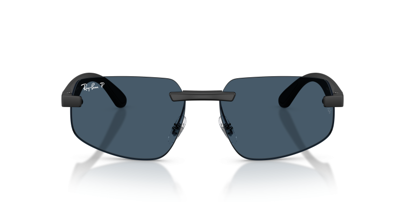 Rayban Sun RB4475CH 601S1C Sand Black Polarized Ultra Blue Rayban RB4475CH 601S1C แว่นกันแดดสีดำทราย เลนส์โพลาไรซ์น้ำเงิน ทั้งสองเพศ