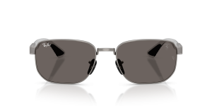Rayban Sun RB8329M F124B1 แว่นกันแดดกรอบโลหะกันเมทัล เลนส์คริสตัลเทาเข้ม Scuderia Ferrari ทั้งสองเพศ