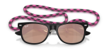 Rayban Junior New Wayfarer RJ9052SF-70287J Rubber Black Rayban RJ9052SF 70287J close-up ด้านหน้า