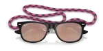 Rayban Junior New Wayfarer RJ9052SF-70287J Rubber Black Rayban RJ9052SF 70287J close-up ด้านหน้า