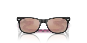 Rayban RJ9052SF 70287J แว่นกันแดดเด็กกรอบดำรับเบอร์ สำหรับเด็กทั้งสองเพศ