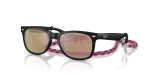 Rayban Junior New Wayfarer RJ9052SF-70287J Rubber Black Rayban RJ9052SF 70287J มุมเอียง 3/4