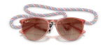 Rayban Junior Erika RJ9060SF-7225S0 Transparent Red Mirror Rayban Junior Erika RJ9060SF-7225S0 close-up ด้านหน้า
