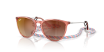 Rayban Junior Erika RJ9060SF-7225S0 Transparent Red Mirror Rayban Junior Erika RJ9060SF-7225S0 มุมเอียง 3/4