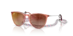 Rayban Junior Erika RJ9060SF-7225S0 Transparent Red Mirror Rayban Junior Erika RJ9060SF-7225S0 มุมเอียง 3/4