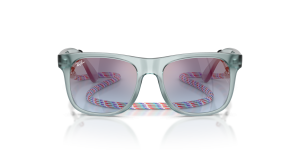 Rayban RJ9069S 7223U0 แว่นกันแดดเด็กกรอบน้ำเงินโปร่งใส สำหรับเด็กผู้ชาย