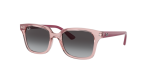 Rayban Sun RJ9071S 70678G Transparent Pink Grey Rayban RJ9071S 70678G close-up ด้านหน้า