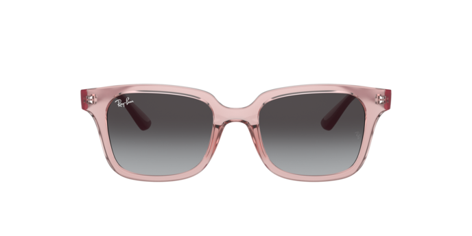 Rayban Sun RJ9071S 70678G Transparent Pink Grey Rayban RJ9071S 70678G แว่นกันแดดเด็กชมพูโปร่งใสเลนส์เทา ด้านหน้า